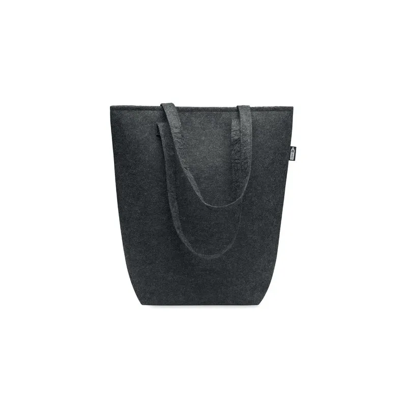 Sac Shopping Écologique en Feutre RPET Personnalisé NATA Couleurs : bleu foncé cadeau collaborateur premium