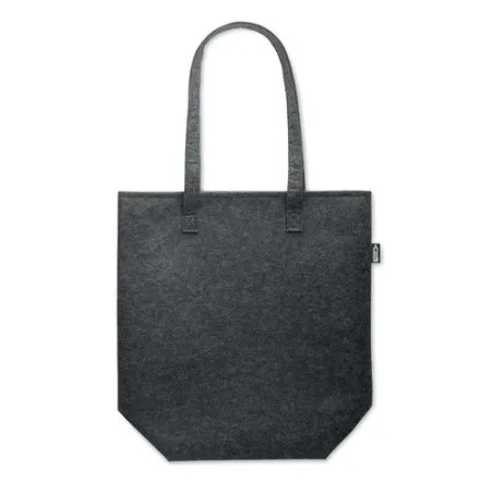 Sac Shopping Écologique en Feutre RPET Personnalisé NATA Couleurs : bleu foncé accessoire événementiel unique