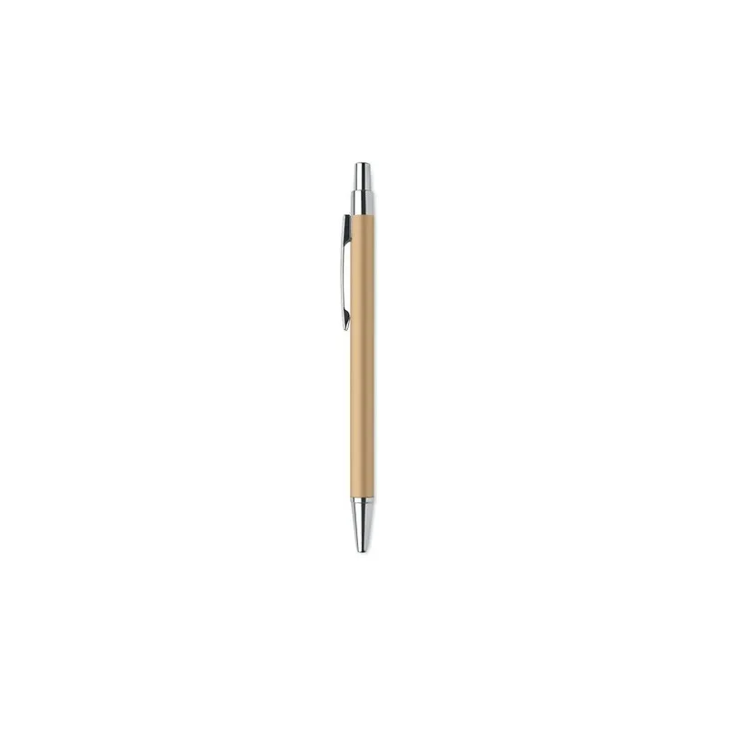 Stylo bille écologique en aluminium recyclé personnalisé DANA Matières : carton Couleurs : blanc impression logo haute qualité
