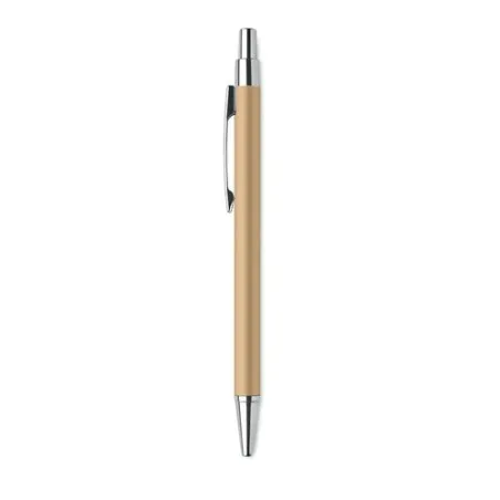 Stylo bille écologique en aluminium recyclé personnalisé DANA Matières : carton Couleurs : blanc impression logo haute qualité