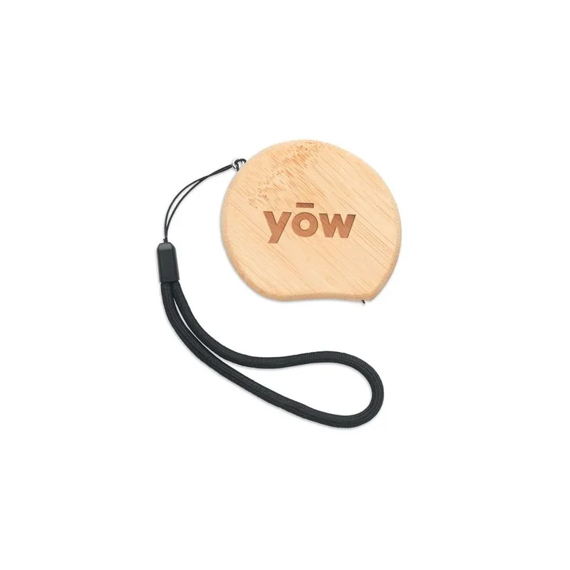 Mètre à Ruban Écologique en Bambou 2m Personnalisé SOKUTAI goodies publicitaire événementiel