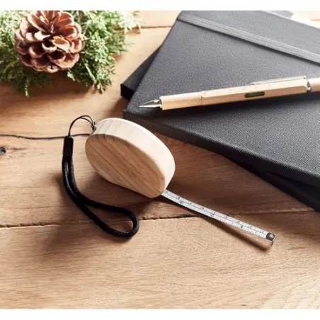 Mètre à Ruban Écologique en Bambou 2m Personnalisé SOKUTAI impression haute définition