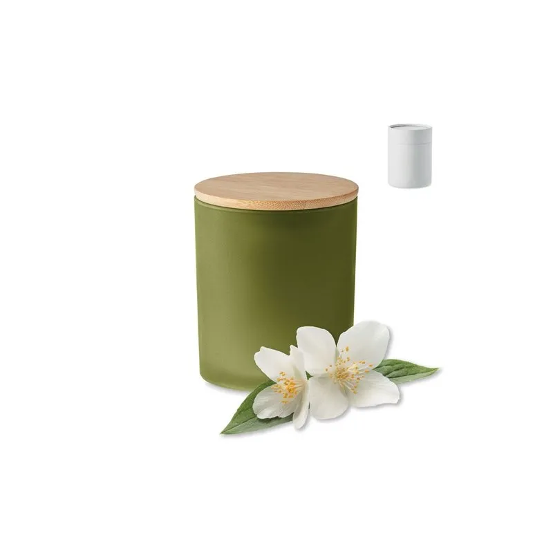 Bougie Écologique en Cire Végétale 280 gr Personnalisée KEOPS Matières : polypropylène (PP) goodies publicitaire événementiel