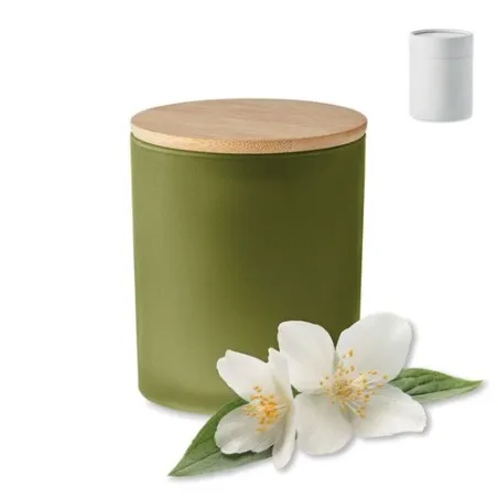 Bougie Écologique en Cire Végétale 280 gr Personnalisée KEOPS Matières : polypropylène (PP) goodies publicitaire événementiel