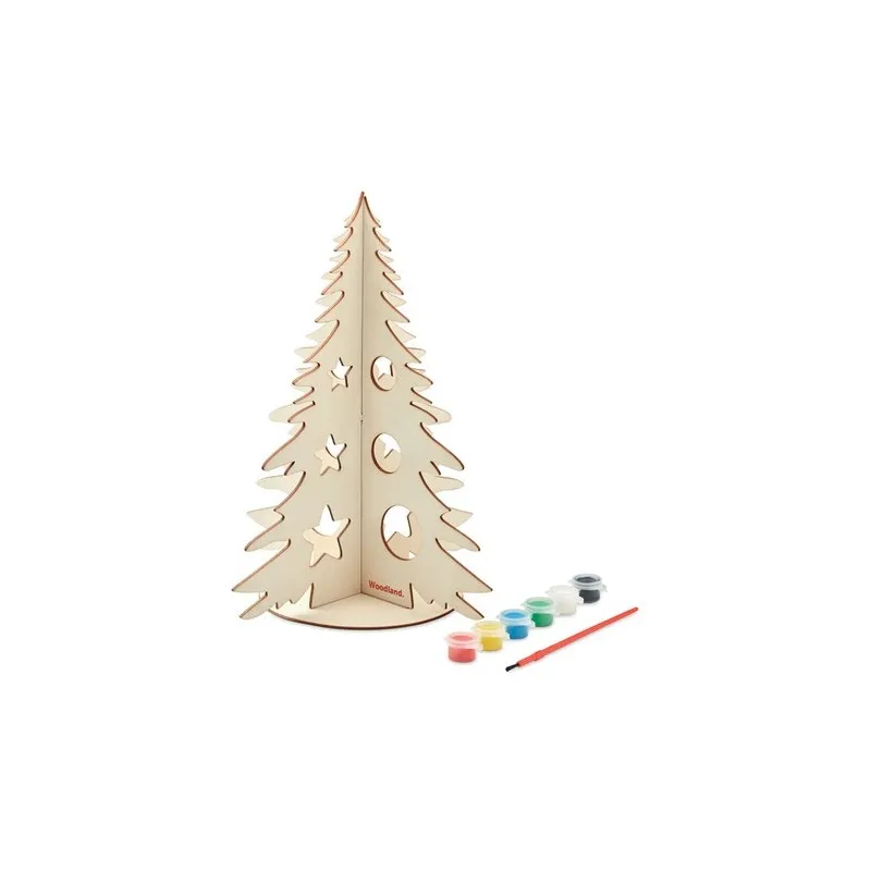 Sapin de Noël en bois écologique personnalisé - TREE AND PAINT Matières : polypropylène (PP) marquage laser ultra précis