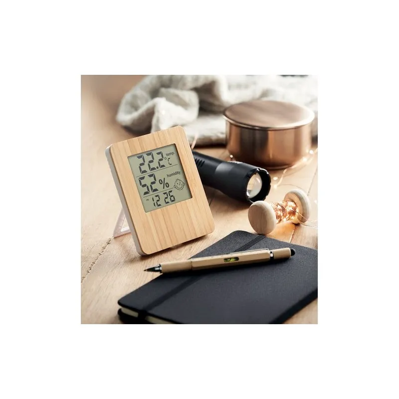 Station Météo en Bambou SUNCITY - Élégance Naturelle