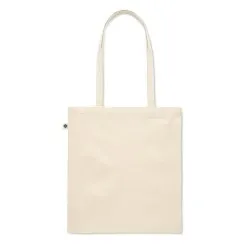 Sac Shopping Écologique en Coton Biologique Personnalisé NUORO Matières : métal Couleurs : bleu 2