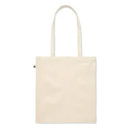 Sac Shopping Écologique en Coton Biologique Personnalisé NUORO Matières : métal Couleurs : bleu personnalisable avec votre logo