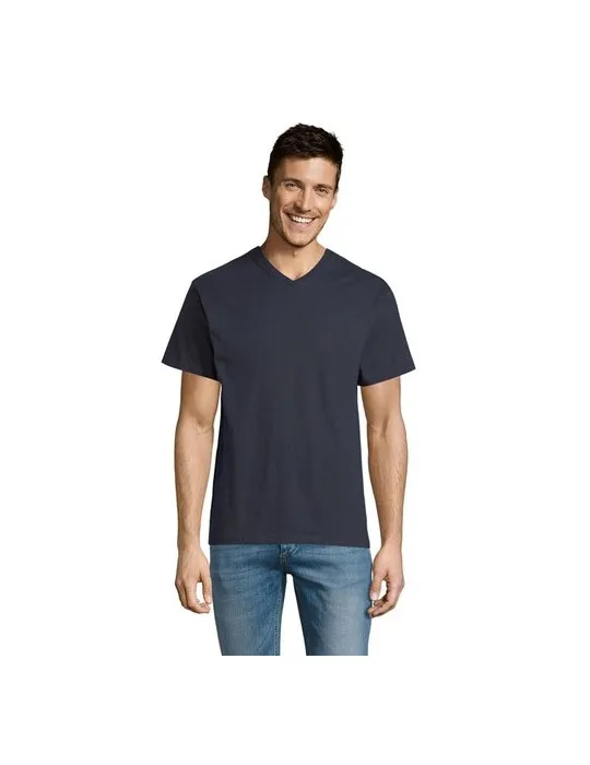 T-shirt Col V Personnalisable Écologique 150 | SOL'S VICTORY Matières : coton Taille textile : XL Couleurs : vert prairie livrai