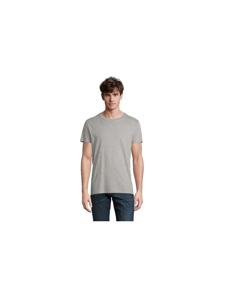 T-shirt Écologique Homme Confortable et Personnalisé - CRUSADER Matières : coton Taille textile : M Couleurs : blanc chiné objet