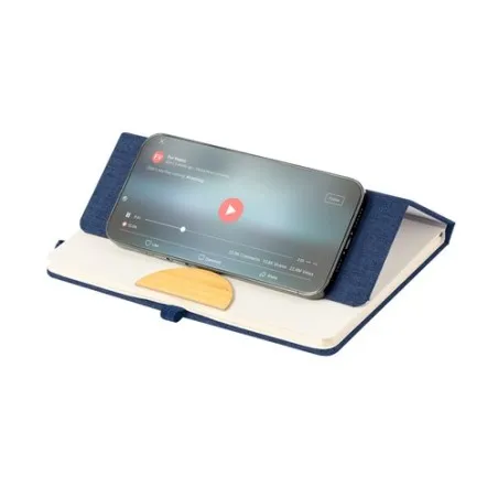 Bloc-notes personnalisé écologique - Support Jibs pas cher Matières : coton Taille textile : M Couleurs : anthracite chiné marqu