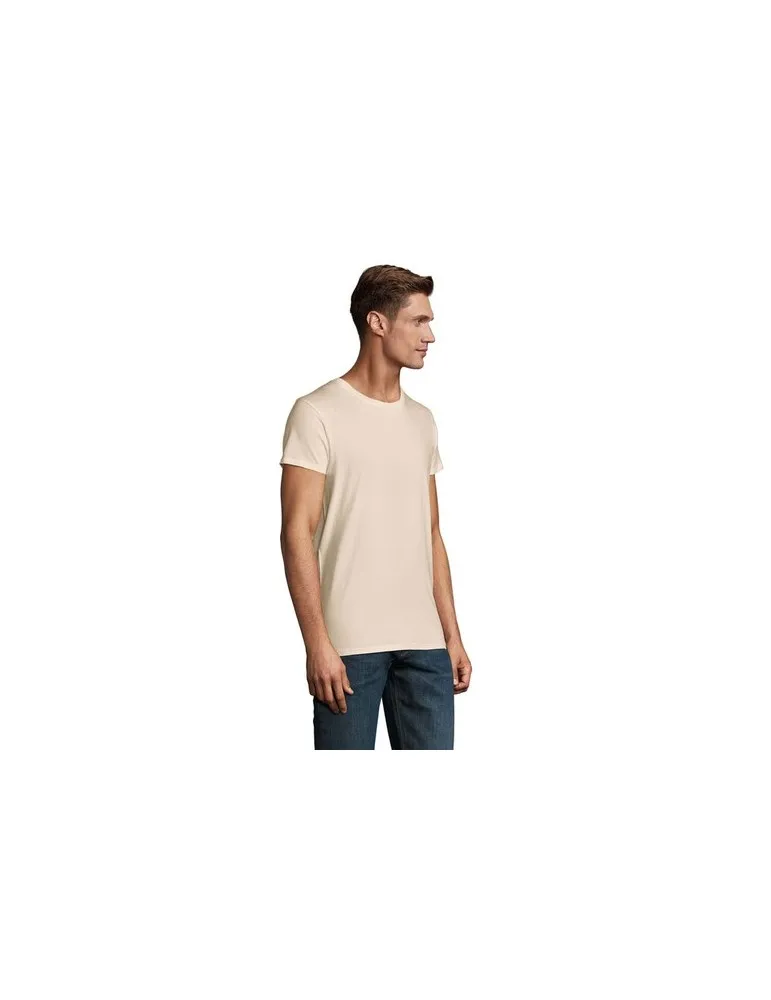 T-shirt Écologique Homme Confortable et Personnalisé - CRUSADER Matières : coton Taille textile : M Couleurs : lie de vin chiné 