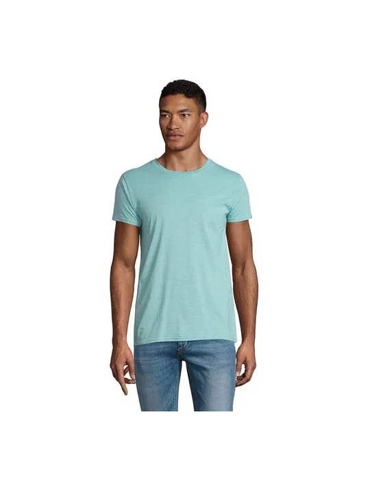 T-shirt Écologique Homme Confortable et Personnalisé - CRUSADER Matières : coton Taille textile : 3XL Couleurs : bleu ciel pur c