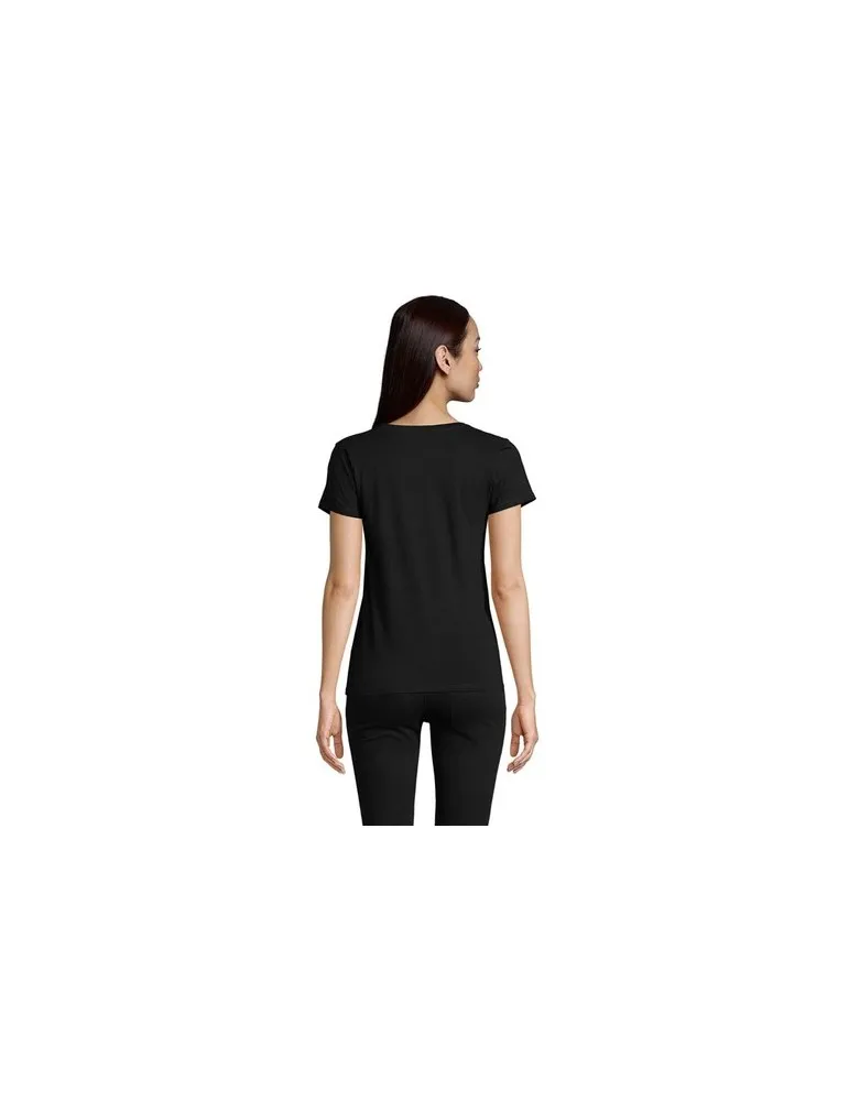 T-shirt Femme Écologique Personnalisé 175g en 100% Coton Bio - PIONEER WOMEN Matières : coton Taille textile : M Couleurs : gris