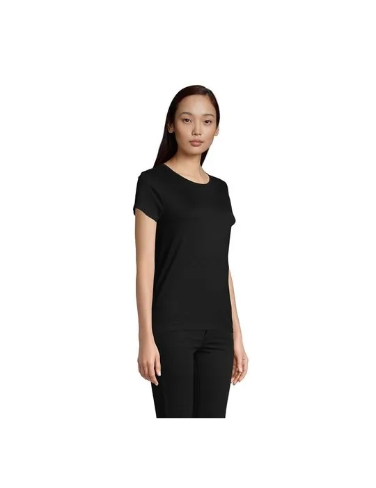 T-shirt Femme Écologique Personnalisé 175g en 100% Coton Bio - PIONEER WOMEN Matières : coton Taille textile : M Couleurs : gris