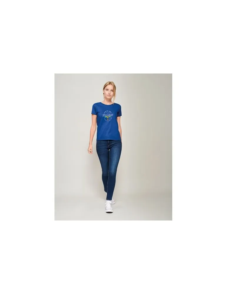 T-shirt Femme Écologique Personnalisé 175g en 100% Coton Bio - PIONEER WOMEN Matières : coton Taille textile : S Couleurs : vert