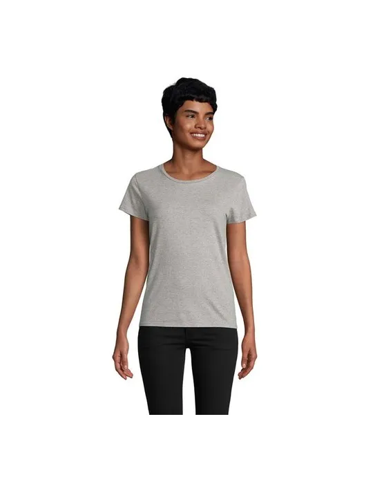 T-shirt Femme Écologique Personnalisé 175g en 100% Coton Bio - PIONEER WOMEN Matières : coton Taille textile : L Couleurs : bleu