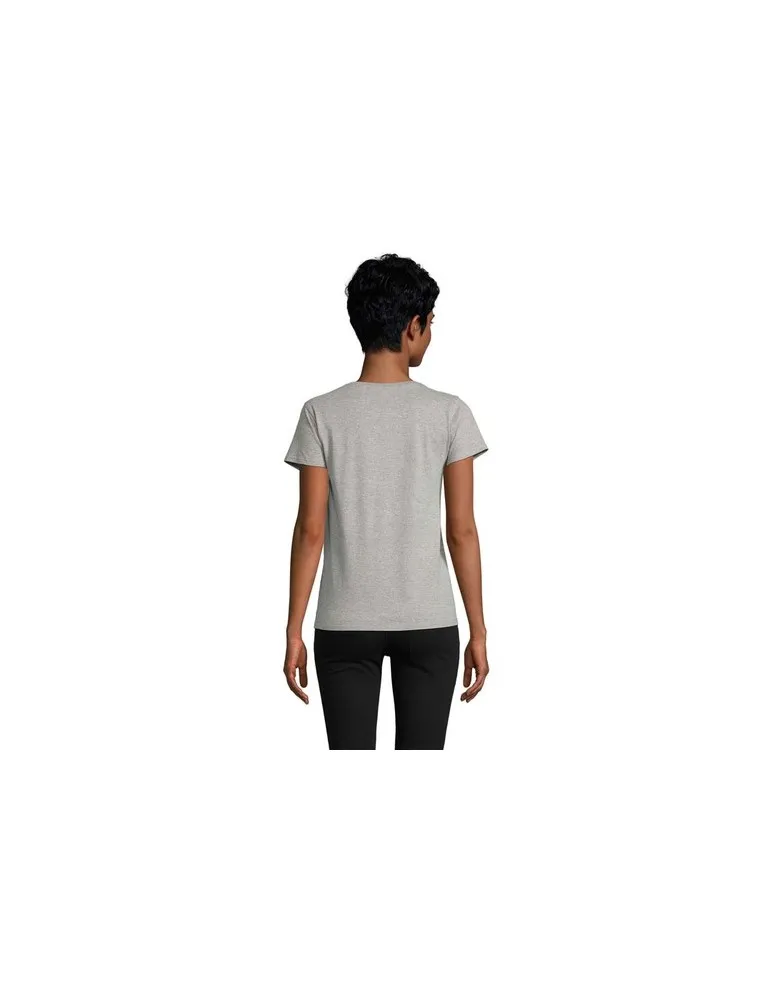 T-shirt Femme Écologique Personnalisé 175g en 100% Coton Bio - PIONEER WOMEN Matières : coton Taille textile : L Couleurs : bleu