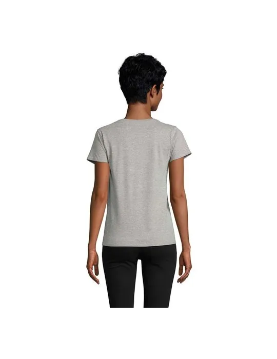 T-shirt Femme Écologique Personnalisé 175g en 100% Coton Bio - PIONEER WOMEN Matières : coton Taille textile : L Couleurs : bleu