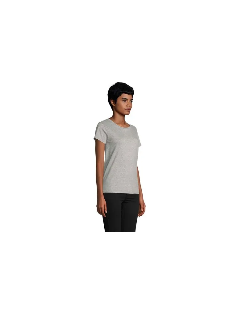 T-shirt Femme Écologique Personnalisé 175g en 100% Coton Bio - PIONEER WOMEN Matières : coton Taille textile : M Couleurs : bleu