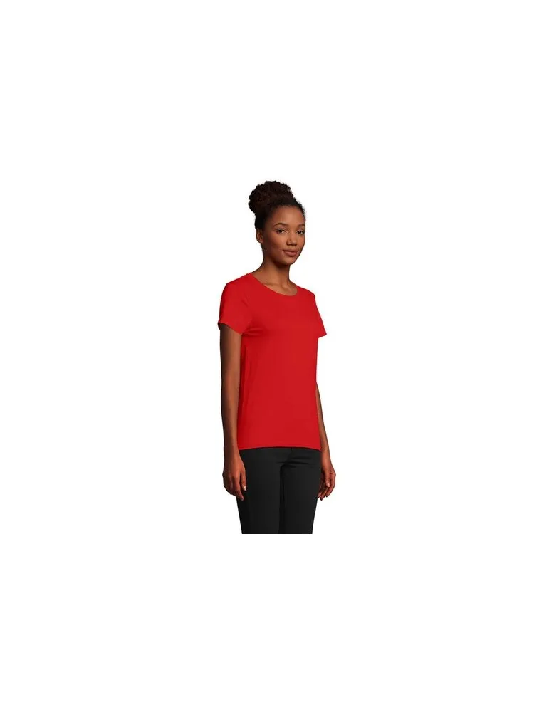 T-shirt Femme Écologique Personnalisé 175g en 100% Coton Bio - PIONEER WOMEN Matières : coton Taille textile : M Couleurs : bleu