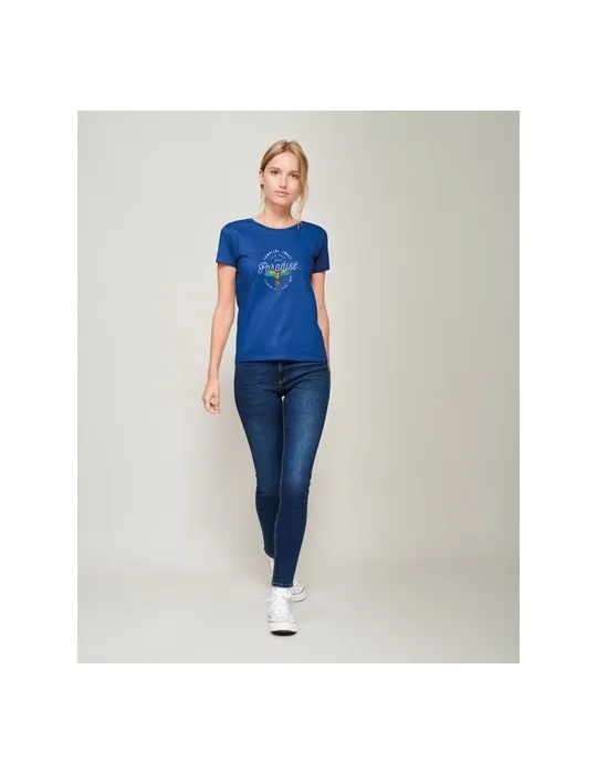T-shirt Femme Écologique Personnalisé 175g en 100% Coton Bio - PIONEER WOMEN Matières : coton Taille textile : XXL Couleurs : bl