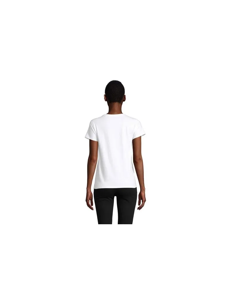T-shirt Femme Écologique Personnalisé 175g en 100% Coton Bio - PIONEER WOMEN Matières : coton Taille textile : XL Couleurs : rou