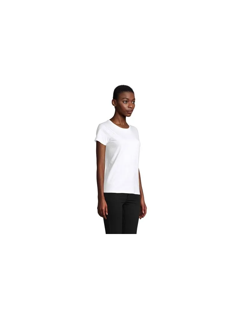 T-shirt Femme Écologique Personnalisé 175g en 100% Coton Bio - PIONEER WOMEN Matières : coton Taille textile : XS Couleurs : rou