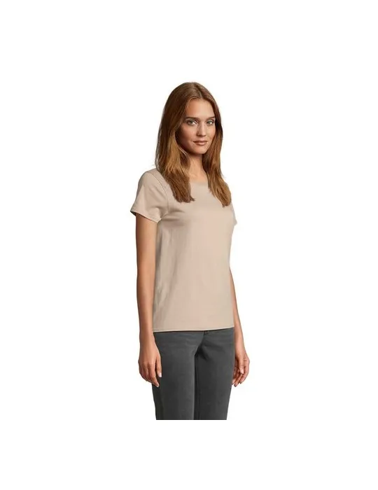 T-shirt Femme Écologique Personnalisé 175g en 100% Coton Bio - PIONEER WOMEN Matières : coton Taille textile : M Couleurs : blan
