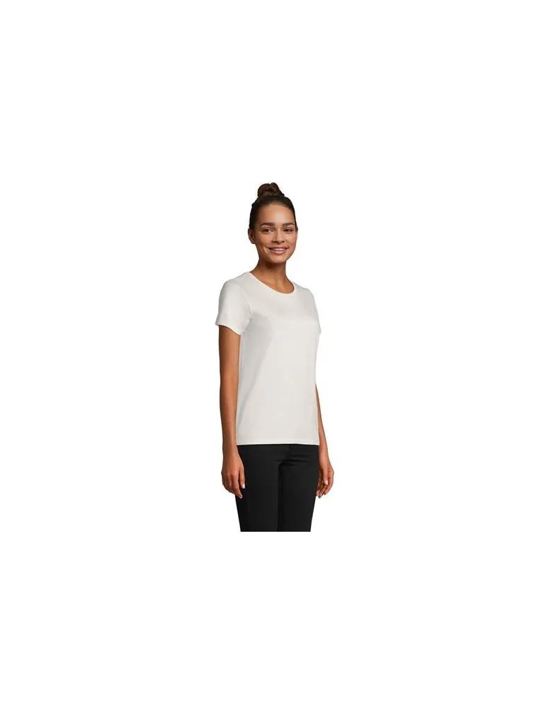 T-shirt Femme Écologique Personnalisé 175g en 100% Coton Bio - PIONEER WOMEN Matières : coton Taille textile : L Couleurs : bleu