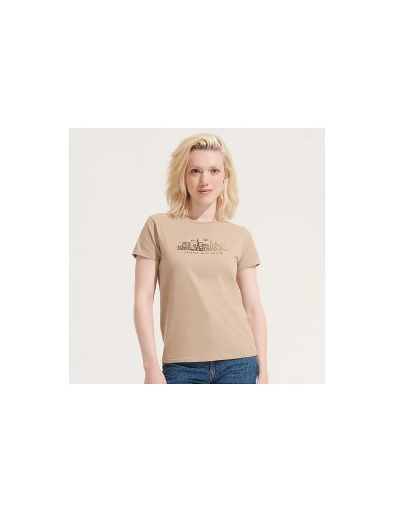 T-shirt Femme Écologique Personnalisé 175g en 100% Coton Bio - PIONEER WOMEN Matières : coton Taille textile : XS Couleurs : ble