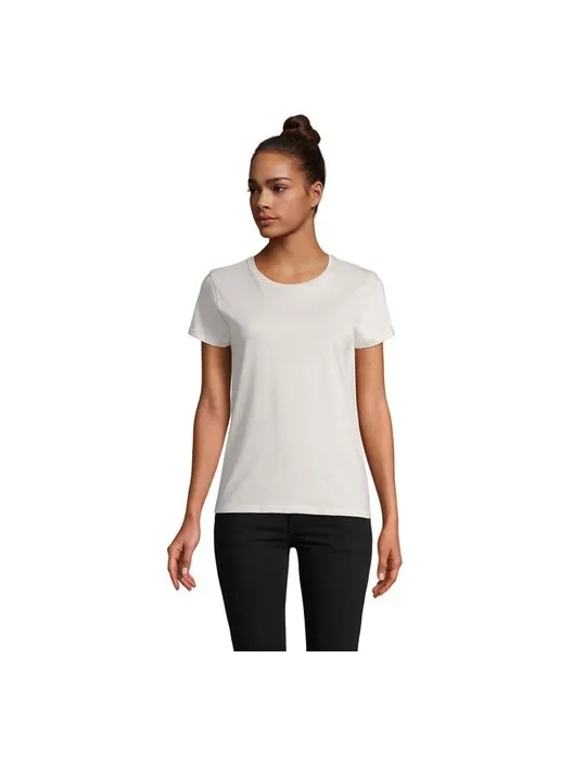 T-shirt Femme Écologique Personnalisé 175g en 100% Coton Bio - PIONEER WOMEN Matières : coton Taille textile : S Couleurs : sabl