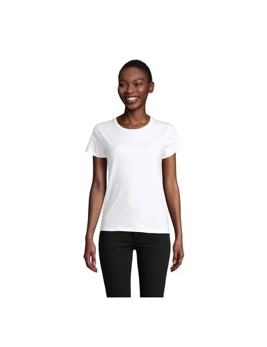 T-shirt Femme Écologique Personnalisé 175g en 100% Coton Bio - PIONEER WOMEN Matières : coton Taille textile : XS Couleurs : sab