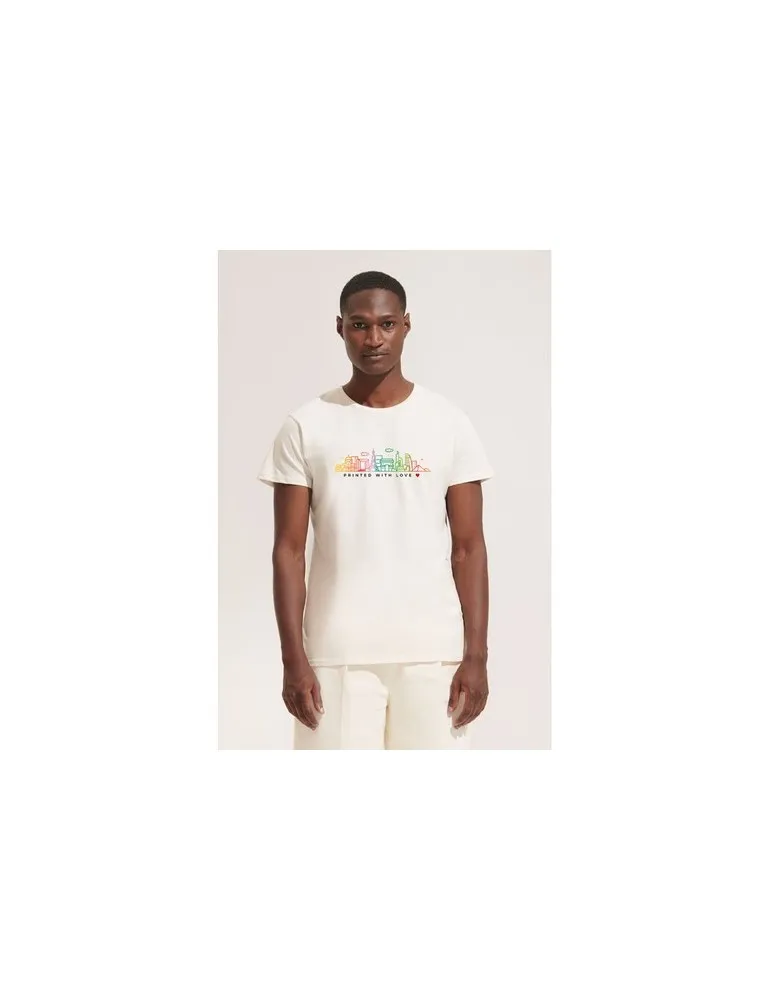 T-shirt Écologique Personnalisé 175g en Coton Bio - PIONEER MEN Matières : coton biologique Taille textile : S Couleurs : nature