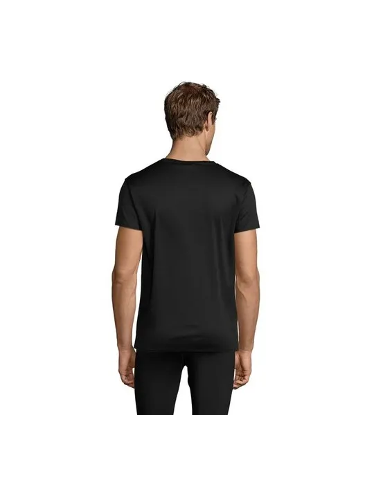 T-shirt Personnalisé 130g SPRINT UNI Matières : coton biologique Taille textile : XXL Couleurs : rouge marquage laser ultra préc