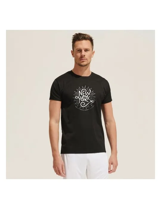 T-shirt Personnalisé 130g SPRINT UNI Matières : coton biologique Taille textile : 3XL Couleurs : blanc goodies publicitaire dura