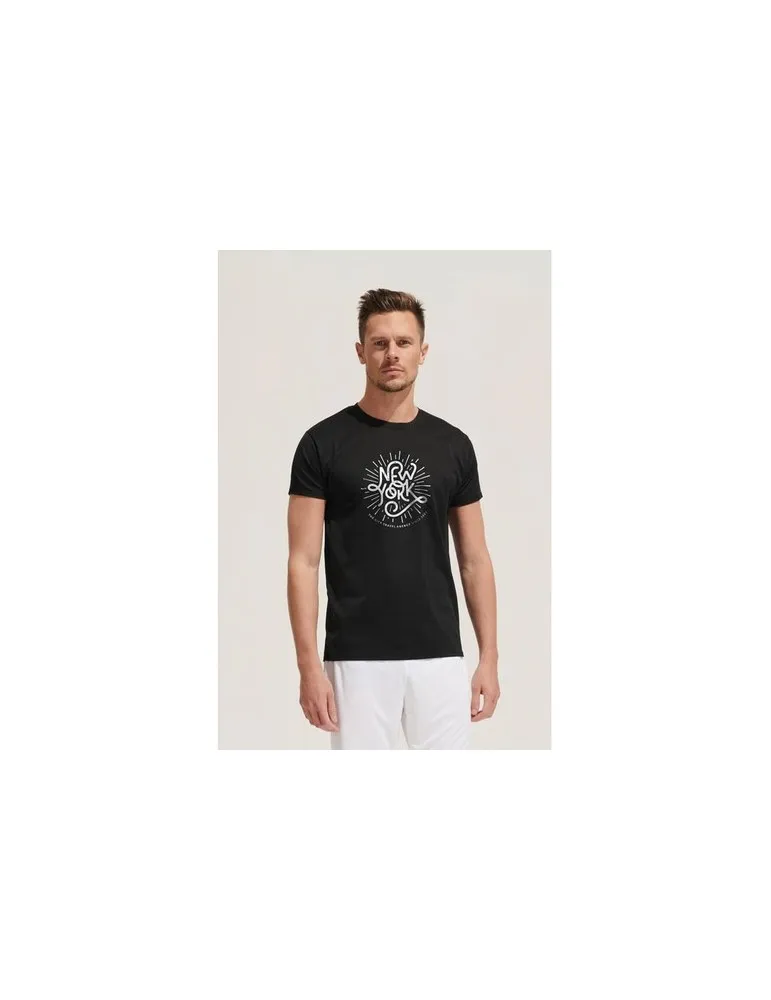 T-shirt Personnalisé 130g SPRINT UNI Matières : coton biologique Taille textile : M Couleurs : gris chiné livraison express 24h 