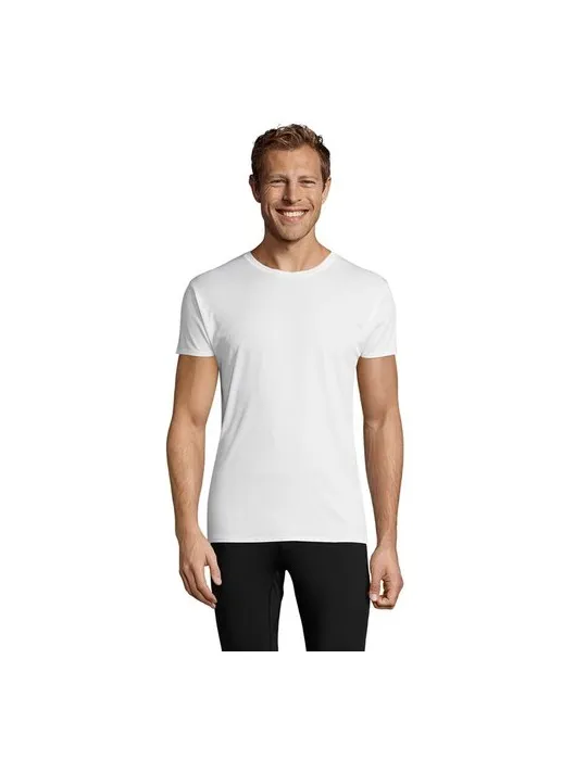 T-shirt Personnalisé 130g SPRINT UNI Matières : coton biologique Taille textile : M Couleurs : rouge cadeau collaborateur premiu