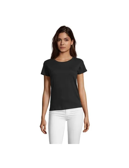 Tee-shirt Femme Personnalisable 100% Coton Régent Fit 150g Matières : coton biologique Taille textile : S Couleurs : écru objet 