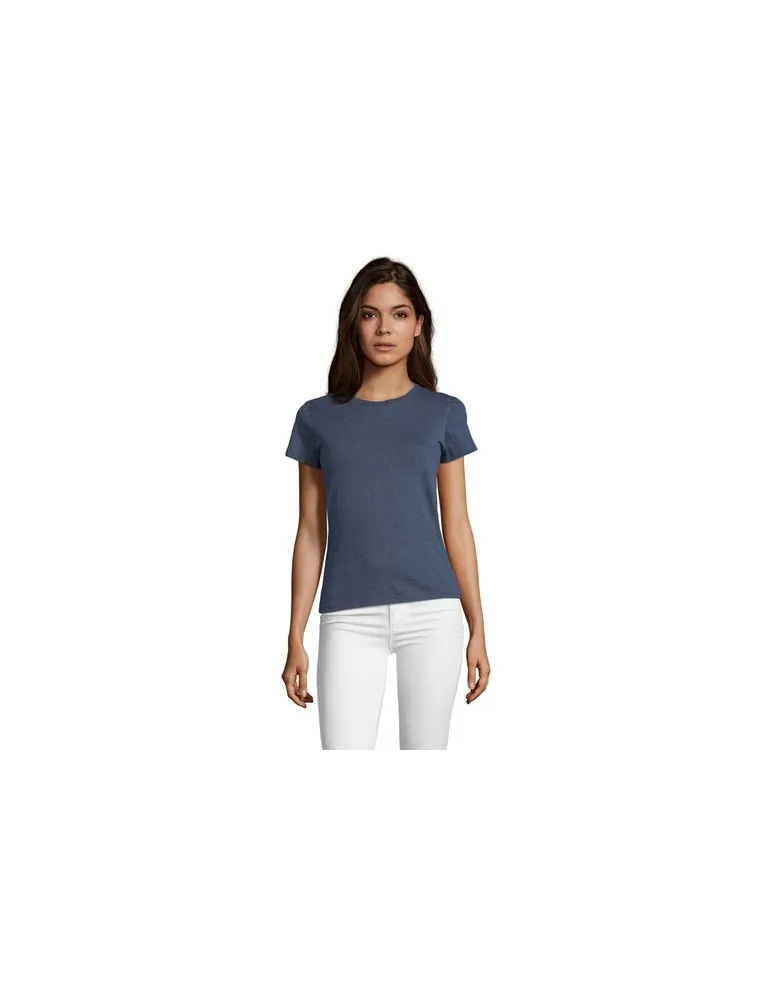 Tee-shirt Femme Personnalisable 100% Coton Régent Fit 150g Matières : coton biologique Taille textile : XL Couleurs : écru impre