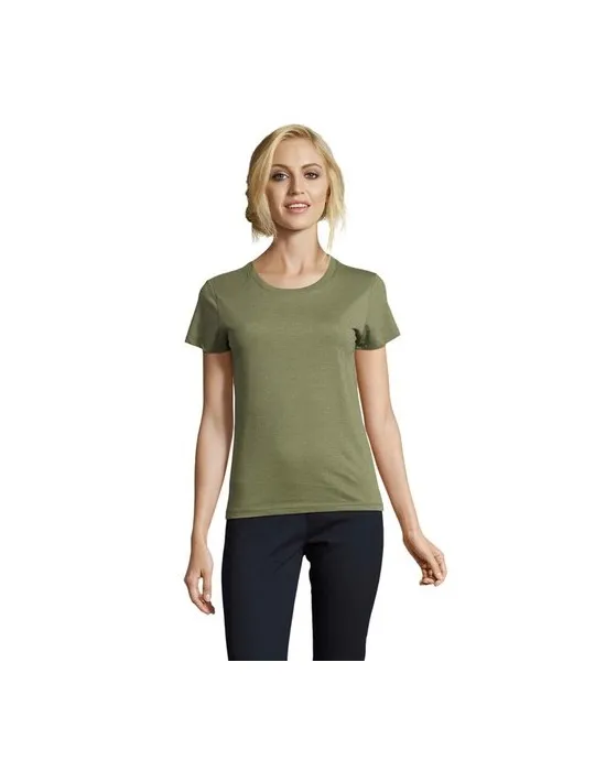 Tee-shirt Femme Personnalisable 100% Coton Régent Fit 150g Matières : coton biologique Taille textile : 4XL Couleurs : noir prof