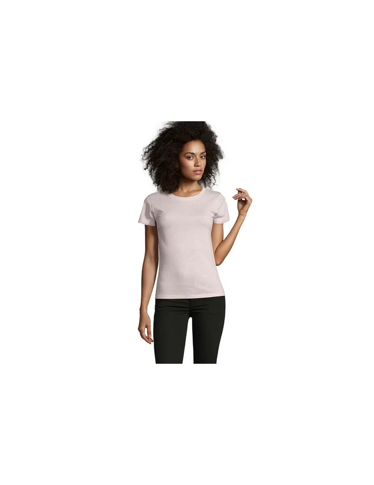 Tee-shirt Femme Personnalisable 100% Coton Régent Fit 150g Matières : coton biologique Taille textile : M Couleurs : french navy