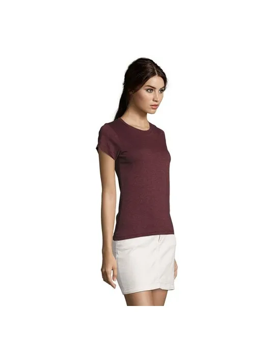 Tee-shirt Femme Personnalisable 100% Coton Régent Fit 150g Matières : coton biologique Taille textile : XXL Couleurs : french na
