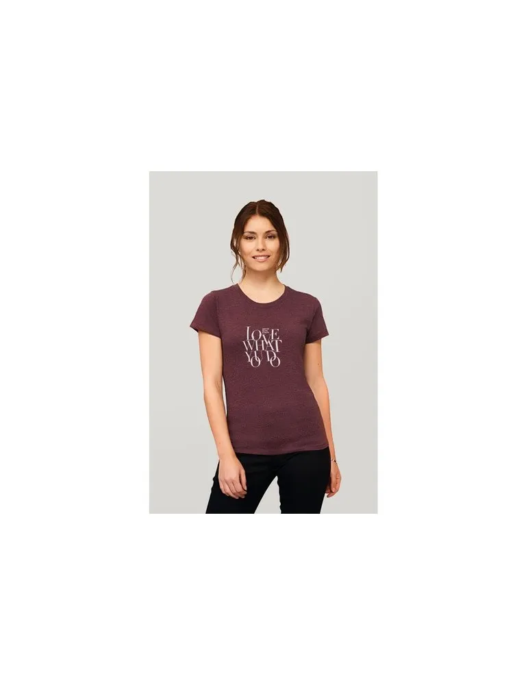 Tee-shirt Femme Personnalisable 100% Coton Régent Fit 150g Matières : coton biologique Taille textile : 4XL Couleurs : gris chin