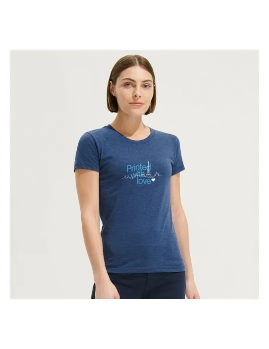 Tee-shirt Femme Personnalisable 100% Coton Régent Fit 150g Matières : coton biologique Taille textile : 4XL Couleurs : rouge cad