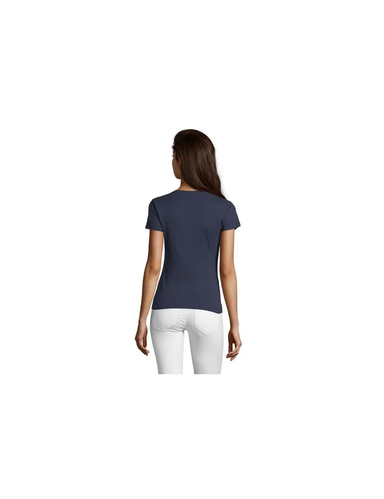 Tee-shirt Femme Personnalisable 100% Coton Régent Fit 150g Matières : coton biologique Taille textile : M Couleurs : bleu royal 
