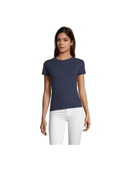 Tee-shirt Femme Personnalisable 100% Coton Régent Fit 150g Matières : coton biologique Taille textile : XL Couleurs : bleu royal