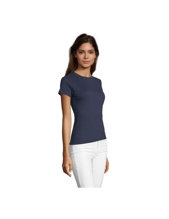 Tee-shirt Femme Personnalisable 100% Coton Régent Fit 150g Matières : coton biologique Taille textile : XL Couleurs : bleu royal