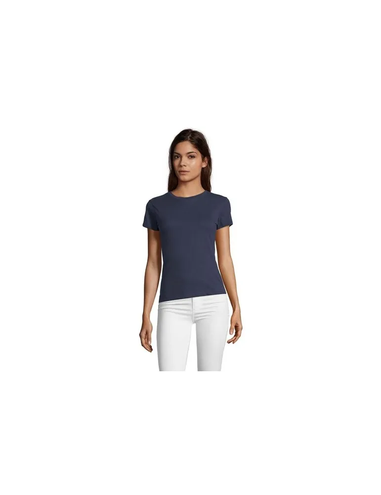 Tee-shirt Femme Personnalisable 100% Coton Régent Fit 150g Matières : coton biologique Taille textile : XXL Couleurs : bleu roya