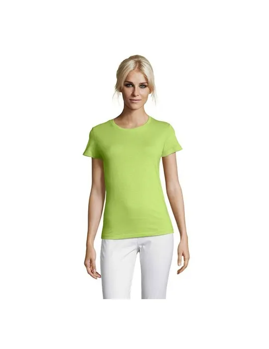 T-shirt Femme Personnalisable 100% Coton 150g REGENT Matières : carton Couleurs : naturel objet publicitaire robuste